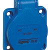 Złącze przemysłowe - zasilające 16A Gniazdo 230 V 2P + E Żeński Legrand Niebieski Montaż na panelu IP44