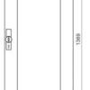 Hager FZ103N Drzwi (S x W) 519 mm x 1369 mm stal biały 1 szt.