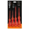 Wkrętaki izolowane 1KV dla elektryka 2xPŁ. + 2xPH NEO 04-144 zestaw 4 sztuk (4x SLIM)