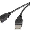 Renkforce Kabel USB USB 2.0 Złącze męskie USB-A, Złącze męskie USB-A 1.00 m czarny styki pozłacane RF-4463028