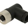 Gniazdo; KLS15-M12 A-TR208-PG9; M12-8p; 8 torów; kątowe 90°; śrubowy; 0,25mm2; na przewód; czarny; IP67; 4A; 60V; KLS; RoHS