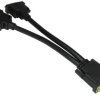 0.2M BLACK DVI SPLITTER CABLE DVI-D M-2
