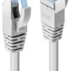 kabel LAN LINDY 47130, 1 szt., RJ45, CAT 6a, S/FTP, 0.30 m, szary