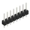 Pin header, 8 pole, pitch 2.54 mm, straight, black, 10046128