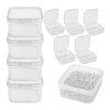 10x Plastikowe Pudełeczko 50x50x20mm Zamykany Pojemniczek Mały Organizer