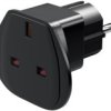 Adapter Podróżny Uk Do Ue, Czarny