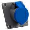 Gniazdo przemysłowe tablicowe skośne 16A 3p 250V/FE/