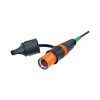 Neutrik NKO12SA-L-0-3 Fibreglass FO Cable LC to Open Ends 3m Black/Orange
