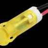QS63XXY12 Indicator LED, 12 V DC, 6 mm, wired, yellow