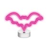 Neon Na Podstawce Led Nietoperz Różowy Nne07 Neolia