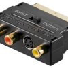 Adapter Scart Do Composite Audio Video I S-Video, In/Out - Połączenie Typu...