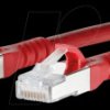 1308457066-E Patch cord RJ45 Cat.6A AWG26 S/FTP LSHF 7.0 m red