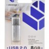PENDRIVE 8GB 2,0 STORANGE SREBRNY