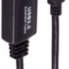 USB 2.0 extension cable, USB plug type A to USB socket type A, 10 m, black, BS13-26075