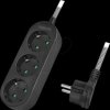 LPS261 Socket outlet, 3 sockets, 1.5 m, fabric cable