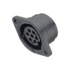Binder 09-0058-00-03 Female 5-8mm Panel Mnt 3 Pin with Solder Termination