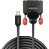 Kabel DisplayPort LINDY LINDY Mini DP an DVI-D Kabel schwarz 1m 41951, Mini DisplayPort do DVI 18+1pin., 1.00 m