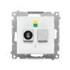 SIMON 55 Gniazdo ekwipotencjalne pojedyncze biały mat TGEK1.01/111 KONTAKT SIMON