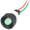 Led z przewodami Fi.10 24V AC/DC zielona