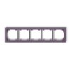 DECO Ramka 5 pięciokrotna uniwersalna z tworzywa DECO Pastel Matt wrzosowy 50DR-5 KARLIK