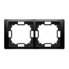 BASIC NEOS czarny mat BMRC2/49 Ramka 2-kr. KONTAKT