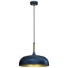 Lampa wisząca LINCOLN BLUE/GOLD 1xE27 35cm MLP8033 Milagro