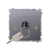Łącznik żaluzjowy na kluczyk Simon Basic, inox, 5A
