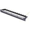 Renkforce RF-6804430 Patch panel 24 ports 483 mm Black Unequipped 1 U