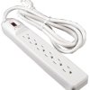 Wiremold Przedłużacz 1.8 m 6 gniazda typ NEMA 5-15R NEMA 5-15 120V