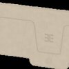 2490530000 A-series, end plate, AEP 2T 10/16, beige