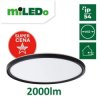 Plafoniera LED AZPO LED 22W-NW-O-B IP54 okrągła 2000lm 4000K barwa neutralna czarny 31505