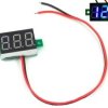 Woltomierz panelowy LED 2,5V-30V, niebieski