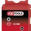 Bit krzyżakowy PZ 1 KS Tools 911.2229 9112229 niklowany E 6.3 5 szt.