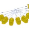 Opencircuit Yellow 5mm diffuse LED - 10 pieces