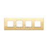 Ramka ozdobna Eikon Evo, 2+2+2+2M, Polished Gold, 21669.09