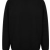 Sweter, Unisex, XL, Czarny, Poliester, Bawełna