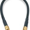 Coaxial cable, MCX plug (straight) to MCX plug (straight), 50 Ω, RG-174/U, grommet black, 152.4 mm, 65506506515303