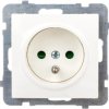 AS Gniazdo pojedyncze z/u z przesłonami ecru GP-1GZP/m/27