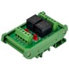 ELECTRONICS-SALON DIN Rail Mount 2 SPDT 10Amp Power Relay Interface Module, DC 24V Version.