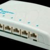 J02021A0051 Mini-distributor Cat.6A, 6 ports