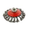 Szczotka druciana boczna pleciona 100mm M14 GEKO CB-71964