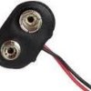 WBAT9-2 Wtyk (klips) do baterii 9V - poziomy