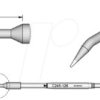 C245126 Lötspitze C245, Rundform, C245126/Ø 0,4 mm, gebogen