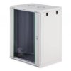 Szafa sieciowa wisząca Dynamic 19 16U rack 600x450, drzwi szyba, szary, niezłożona, 60kg DN-37112