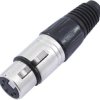 Złącze żeńskie XLR Omnitronic 30208425 30208425, 1 szt.