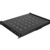 Wysuwana półka do szaf rack 19 350mm czarna lanberg (1u/445x350mm udźwig do 35kg, montaż 4punktowy) AK-1020-B