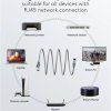 Ultraelastyczny CAT 6A kabel krosowy, U/UTP, szary 0,5m 79176