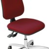 ESD swivel chair, for hard floors, seat hight 45-60 cm, dark red, C-214 8600-DR