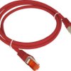 Patch-cord S/FTP kat.6A LSOH 0.25m czerwony KKS6ACZE0.25