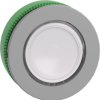 Pushbutton, for universal LED, illuminable, waistband round, white, front ring light gray, mounting Ø 30.5 mm, ZB5FA18C0